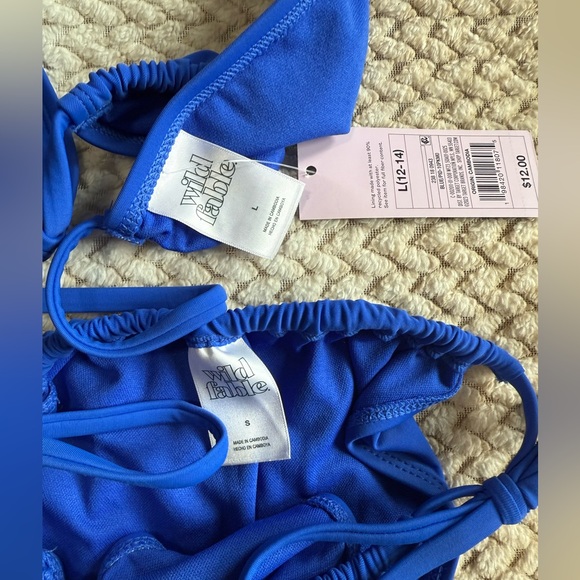 Blue Triangle Bikini Set - Picture 2 of 2